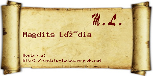 Magdits Lídia névjegykártya